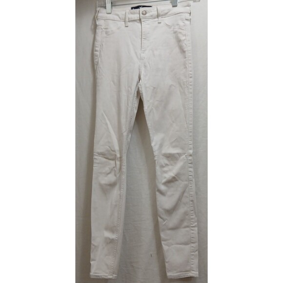 Hollister High-Rise Jean Jegging Advance Stretch Women's Sz 1R 25/28 White Note - Picture 1 of 11
